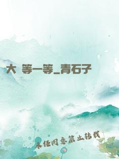 大俠等一等