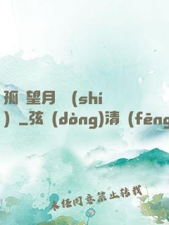 孤樓望月幾時(shí)圓