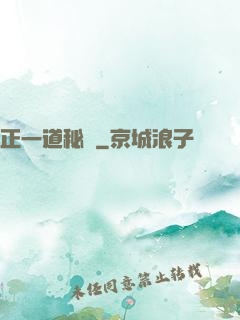 正一道秘聞