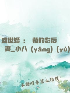 盛世婚寵：總裁的影后嬌妻