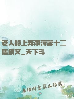 老人船上弄雨荷第十二集原文