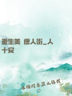 重生美國唐人街